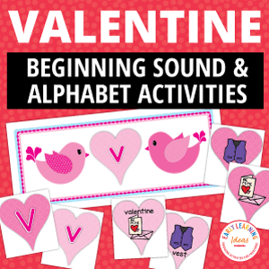 Valentine's Day Alphabet and Beginning Sound Activity