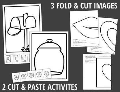 February Fine Motor Activity Set - Valentines Day Fine Motor Activities