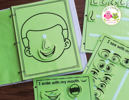 All About Me Build A Face Activity and Play Dough Mats