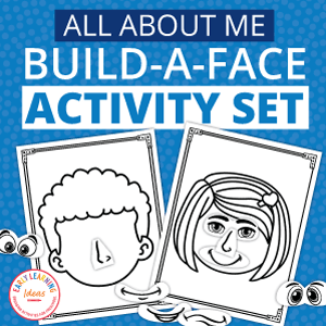 All About Me Build A Face Activity and Play Dough Mats