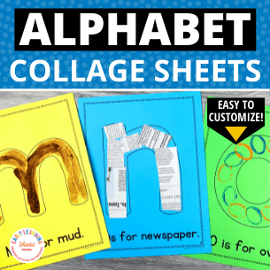 Alphabet Letter Collage Sheets | Editable ABC Activity Pages