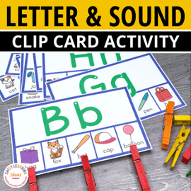 Alphabet and Beginning Sounds Clip Cards