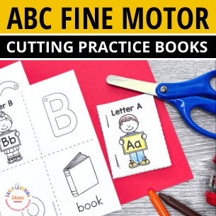 Alphabet Fine Motor Books and Cutting Practice Letter Books