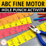 Alphabet Hole Punch Activity & Fine Motor Letter Activities