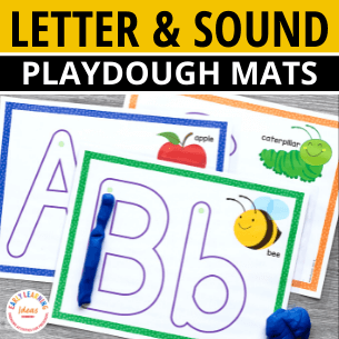 ABC Play Dough and Letter Tracing Mats