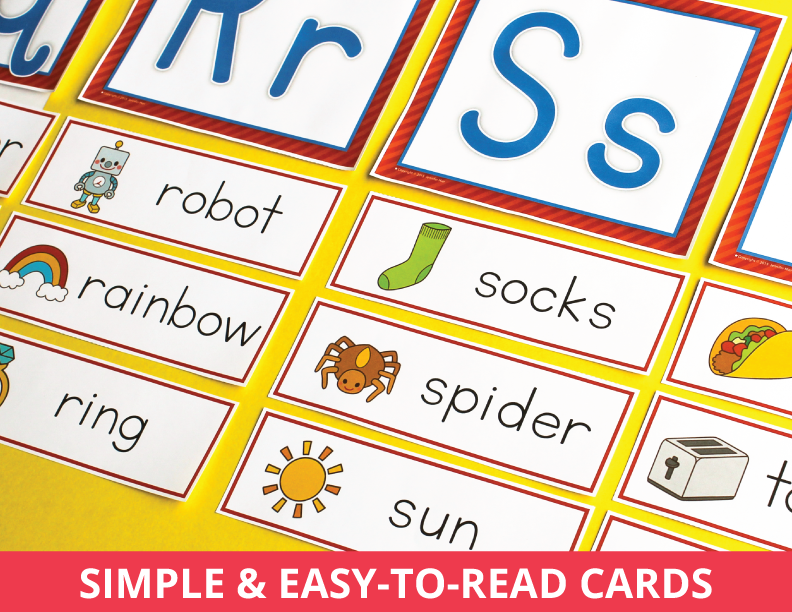 Word Wall & Alphabet Headers for Early Childhood