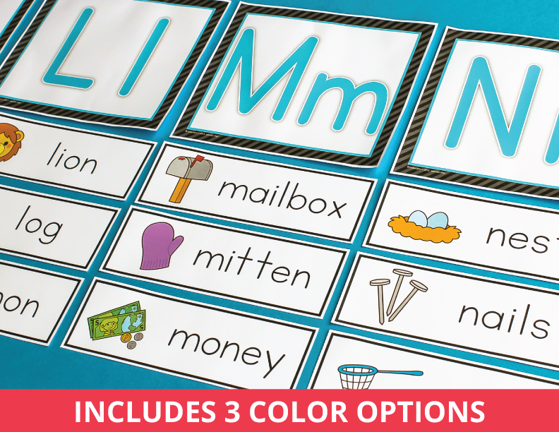 Word Wall & Alphabet Headers for Early Childhood