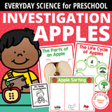 Apple Science Activities for Preschool & PreK : An Apples Investigation