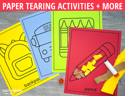 August & Back To School Fine Motor Activities