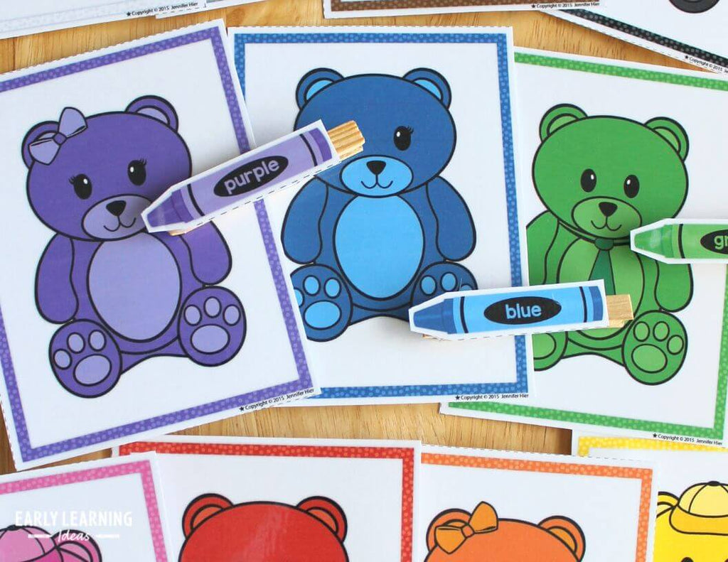 Color Matching Bears Activity – Early Learning Ideas