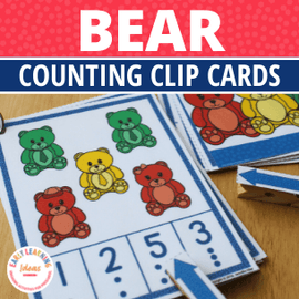 Bear Counting Activity Clip Cards