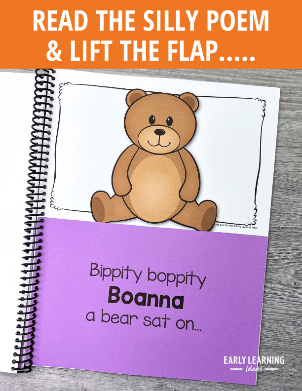 Bear Rhyming Editable Name Book