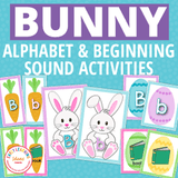 Bunny Alphabet and Beginning Sound Matching Activity
