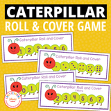 Caterpillar Roll and Cover Math Activity