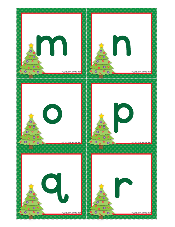 Christmas Letter Match Activity