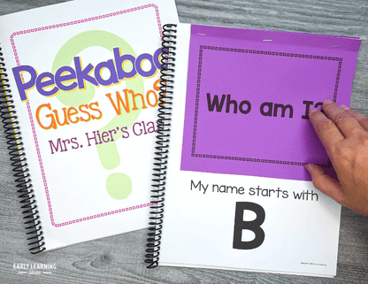 Name Activity Lift the Flap Book