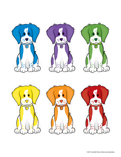 Dog Color Activity Dog Color Matching Activity – Early Learning Ideas