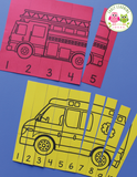 Community Helpers 1-15 Number Puzzles