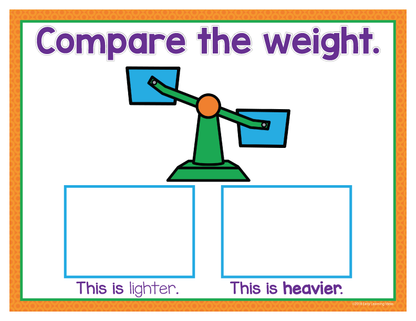 Comparing Weights - Measurement Activities with a Balance Scale