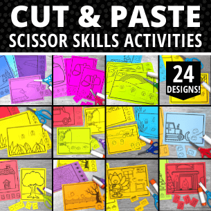 Seasonal Easy Cut and Paste Activities