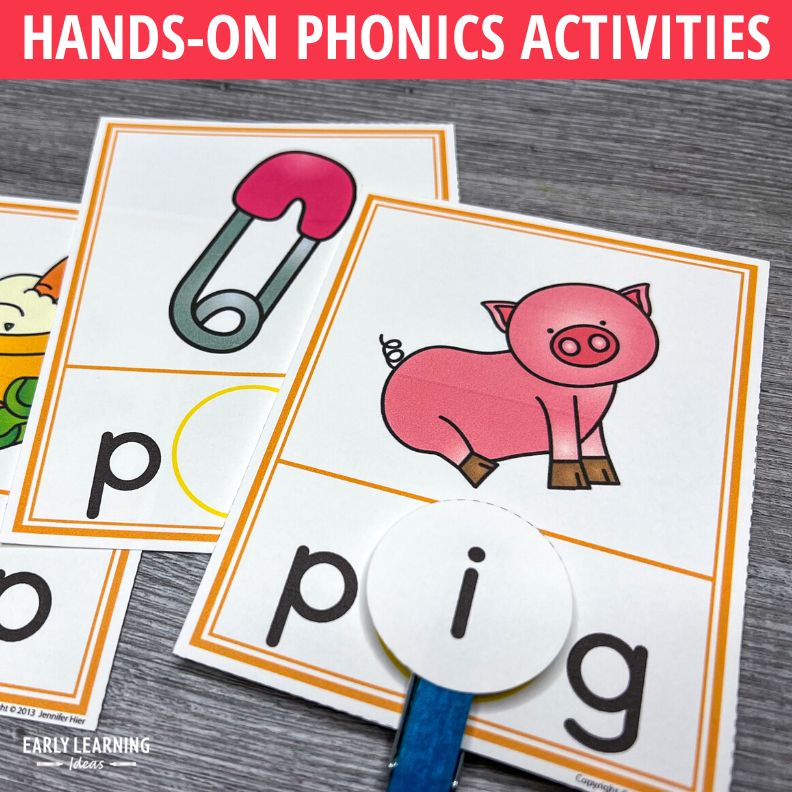 CVC Medial Sounds Clip Cards Early Learning Ideas