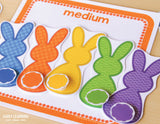 Bunny Color & Size Sorting Activities
