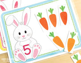 Bunny 1-10 Number and Counting Activities