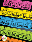 Editable Name Practice Puzzles - Train Name Puzzles