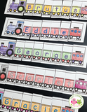Editable Name Practice Puzzles - Train Name Puzzles