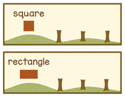 Fall Trees Shape and Size Sorting Activity