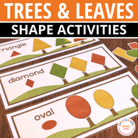 Fall Trees Shape and Size Sorting Activity