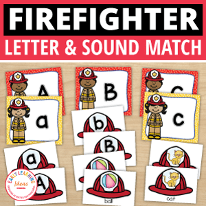 Firefighter Alphabet & Beginning Sound Activity