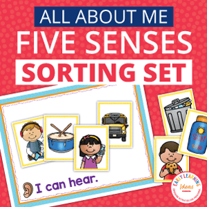 Five Senses Sorting Activity