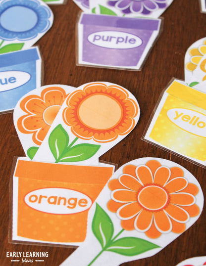 Flower Color Sorting Activities