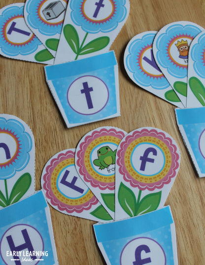 Flower Alphabet and Beginning Sound Activity