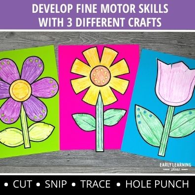 Spring Flowers Fine Motor Craft – Early Learning Ideas