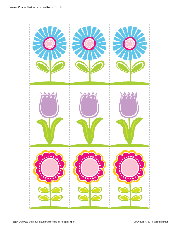 Flower Patterning Activity – Early Learning Ideas