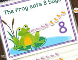 Frogs & Pond Life - Preschool Counting Book - Spring Math & Counting Practice