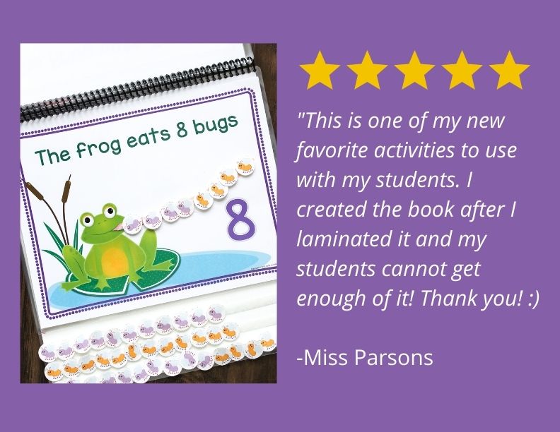 Frogs & Pond Life - Preschool Counting Book - Spring Math & Counting Practice