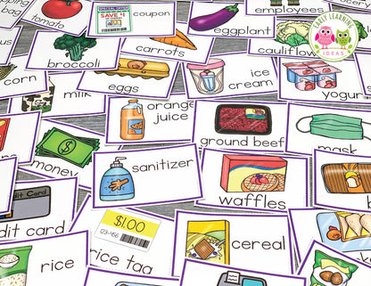 Grocery Store Dramatic Play Printables