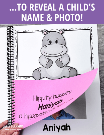 Hippo Rhyming Editable Name Book