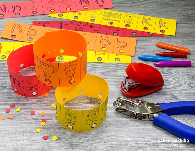 Alphabet Hole Punch Activity & Fine Motor Letter Activities