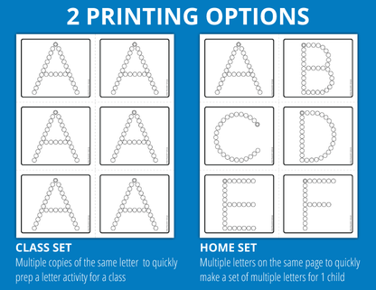 Cotton Swab Letter Cards