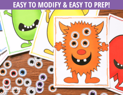 Monster Color Matching & Counting Activity
