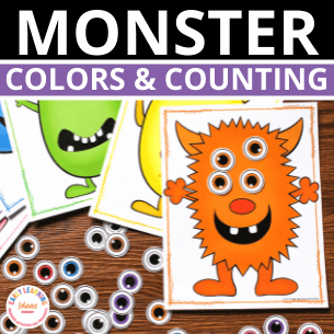 Monster Color Matching & Counting Activity
