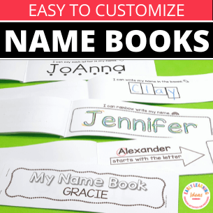 Editable Name Books