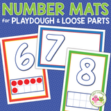 Number Playdough Mats & Loose Parts Mats 1-20