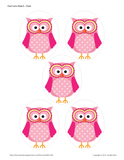 Owl Color Match & Size Sorting Activity
