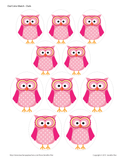 Owl Color Match & Size Sorting Activity