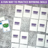 Rhyming Words Card Games for Kids Featuring CVC Words